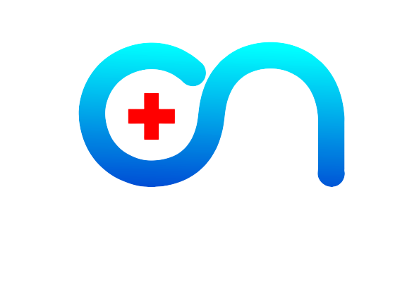 on medical logo rodapé